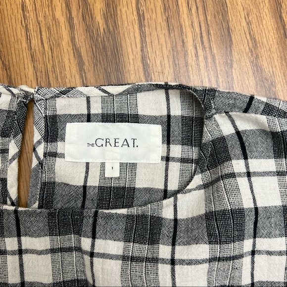 THE GREAT. Plaid Tunic Top - Picture 3 of 8